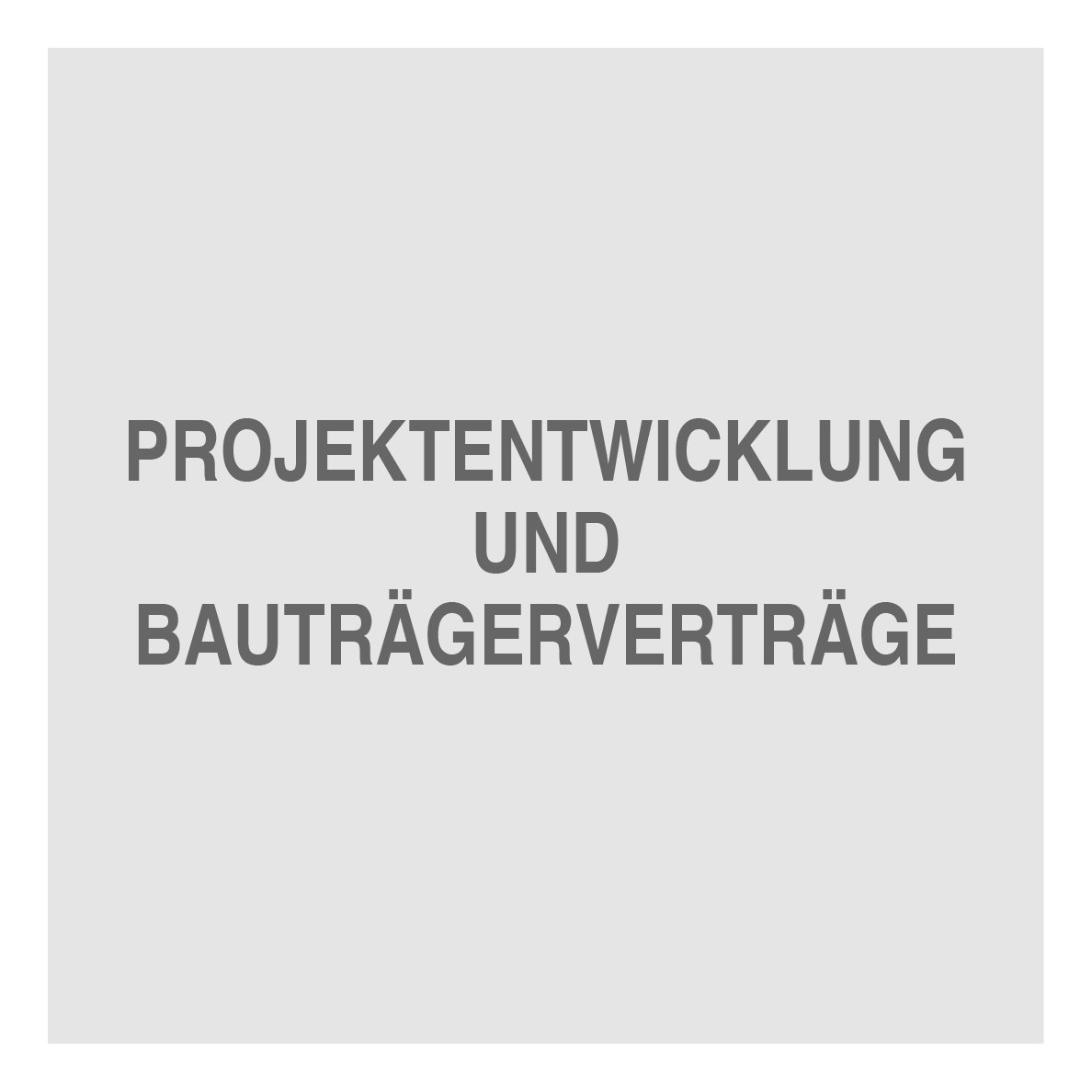 Projektentwicklung und Bauträgerverträge